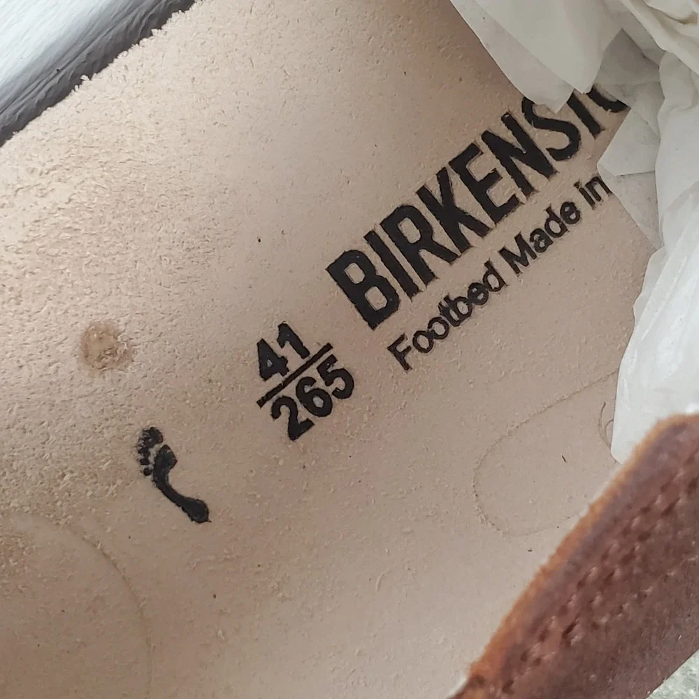 Birkenstock Duma Mens Shoes Sz 8 Mid Brown Leather Slip On Low Top Casual Loafer
